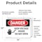 Signmission High Voltage Inside Do Not Open Danger Sign, Vinyl Decal, 14in W x 10in L, 2PK OS-2PACK-DS-D-1014-L-1333 - alternate 3